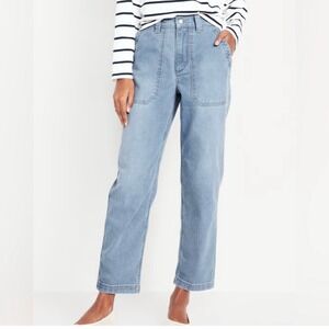 Old Navy Denim Blue Straight Leg Pants
